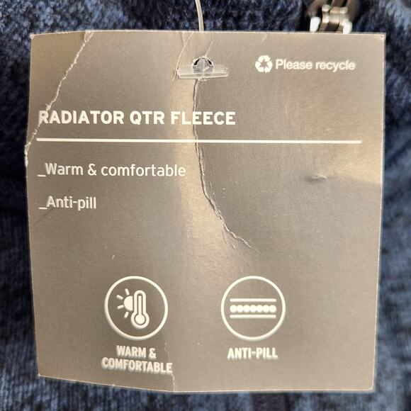 Eddie Bauer Sweater Mens XL Radiator QTR Zip Fleece Pullover Anti Pill Warm - Picture 9 of 15